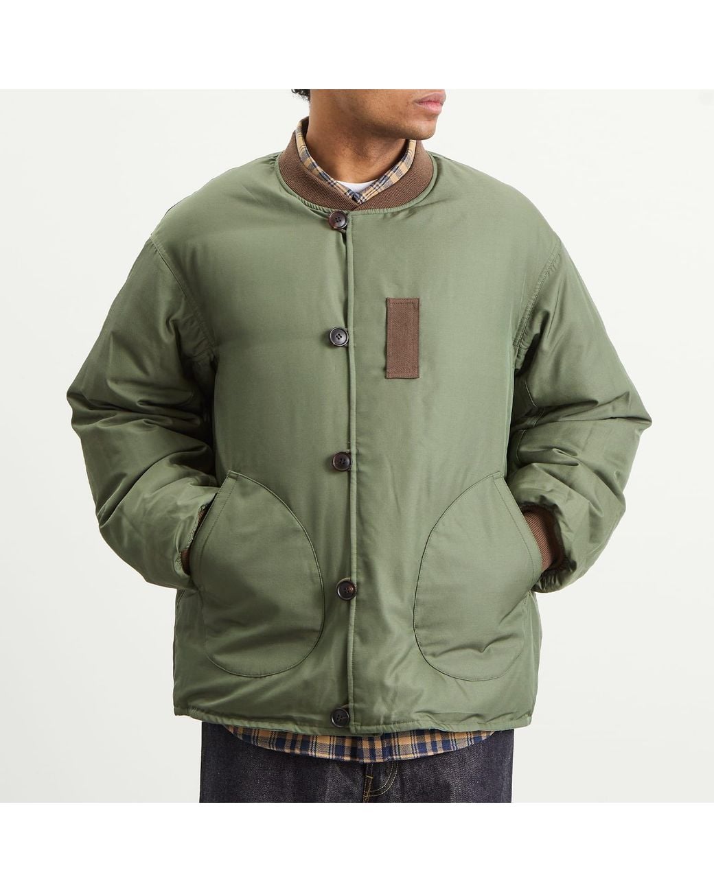 Visvim Green Corps Down Bomber Jacket for men