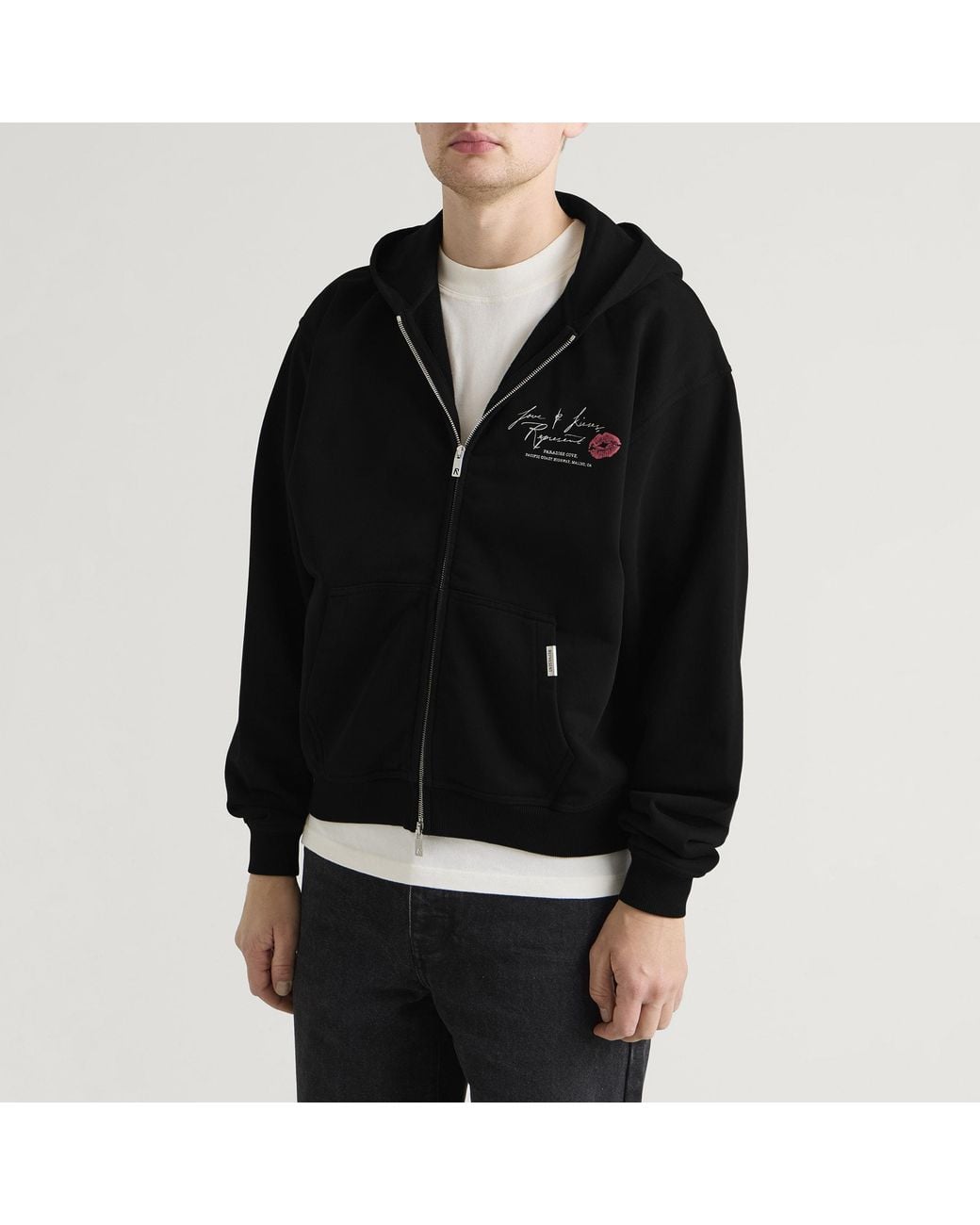 Represent Black Love And Kisses Zip Through Hoodie for men