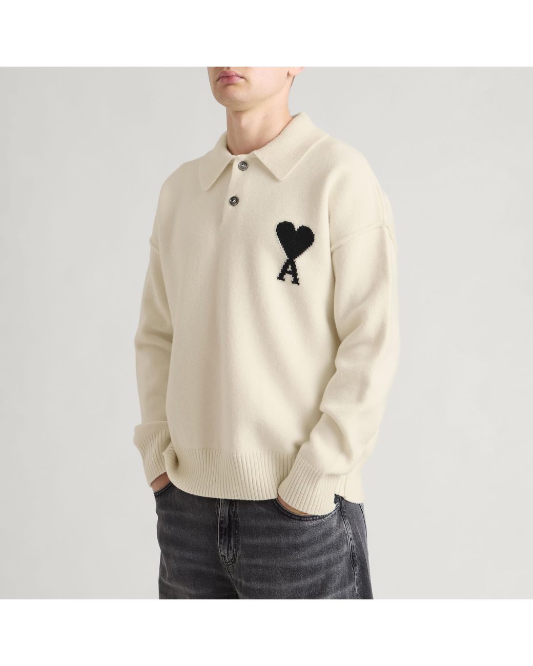 AMI Natural Contrasted Adc Polo for men