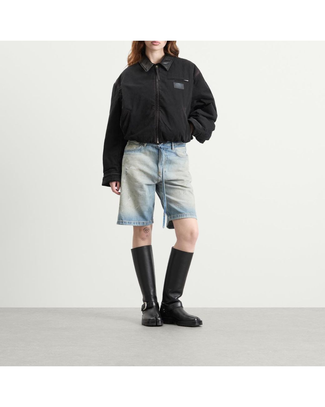 Acne Blue Roland Denim Shorts