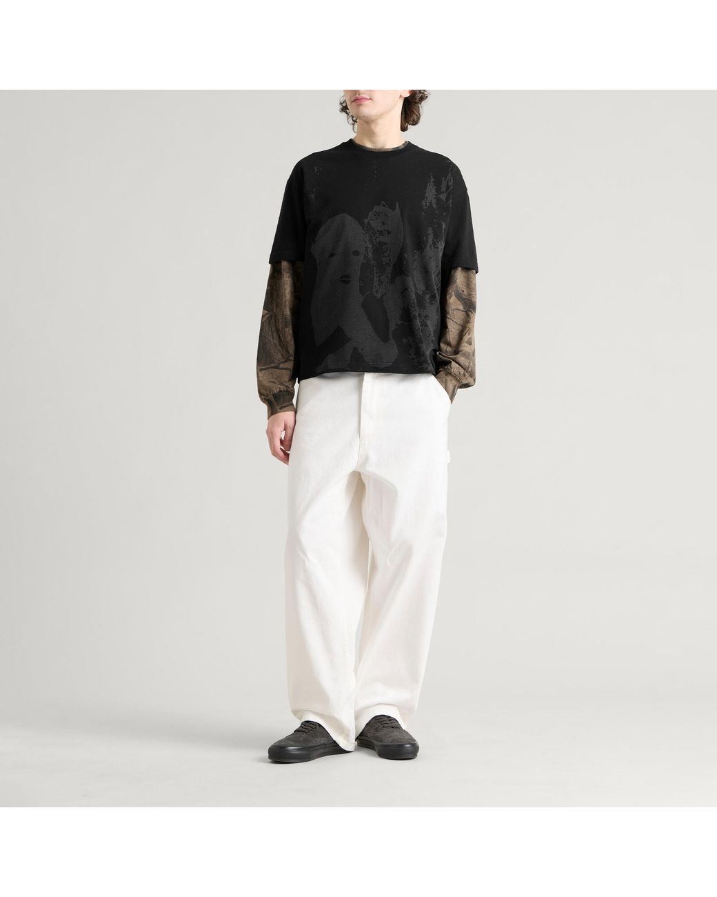 POLAR SKATE Black X Ebou Sanyang Cuddle Dari T-Shirt for men