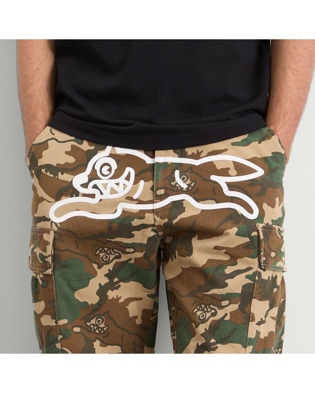 ICECREAM Green Running Dog Cargo Pant for men