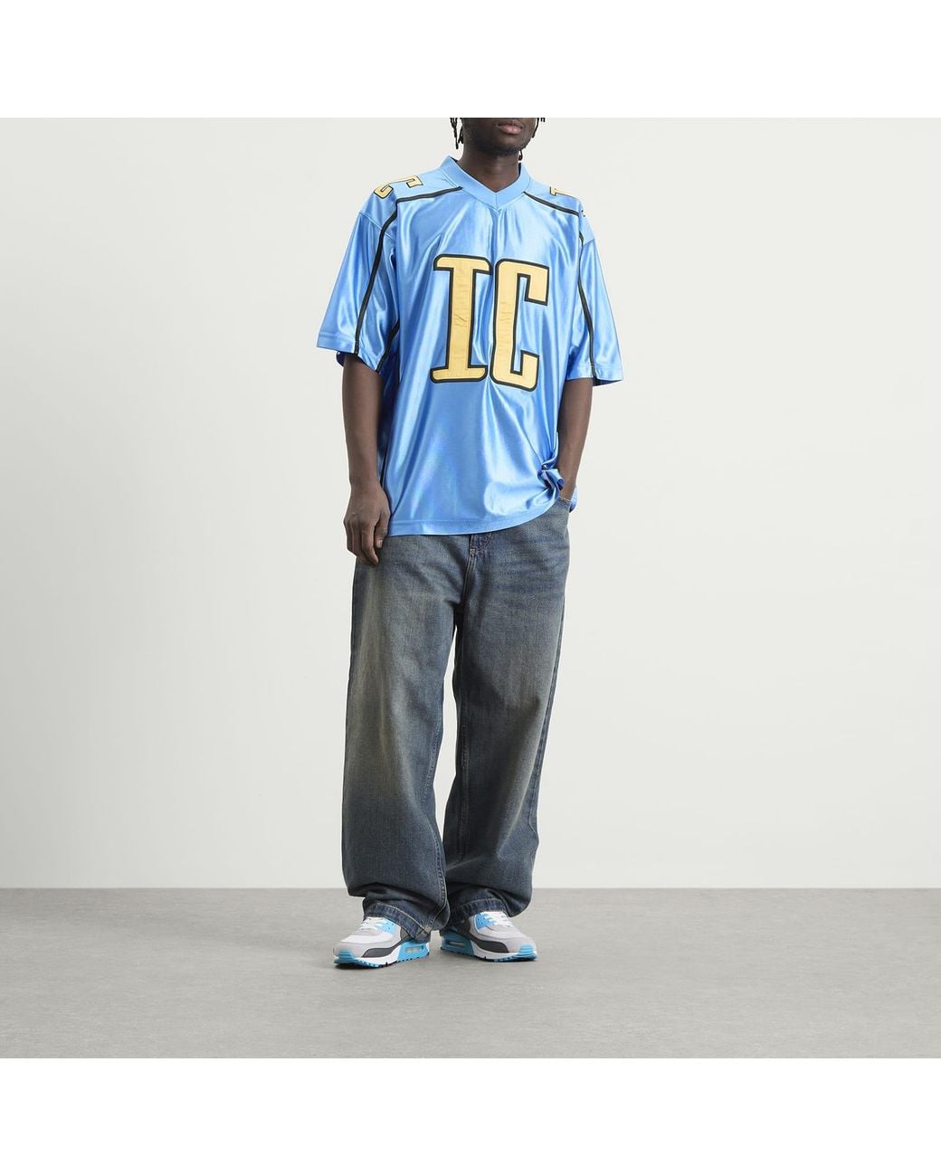 ICECREAM Blue Ic Football Shirt for men