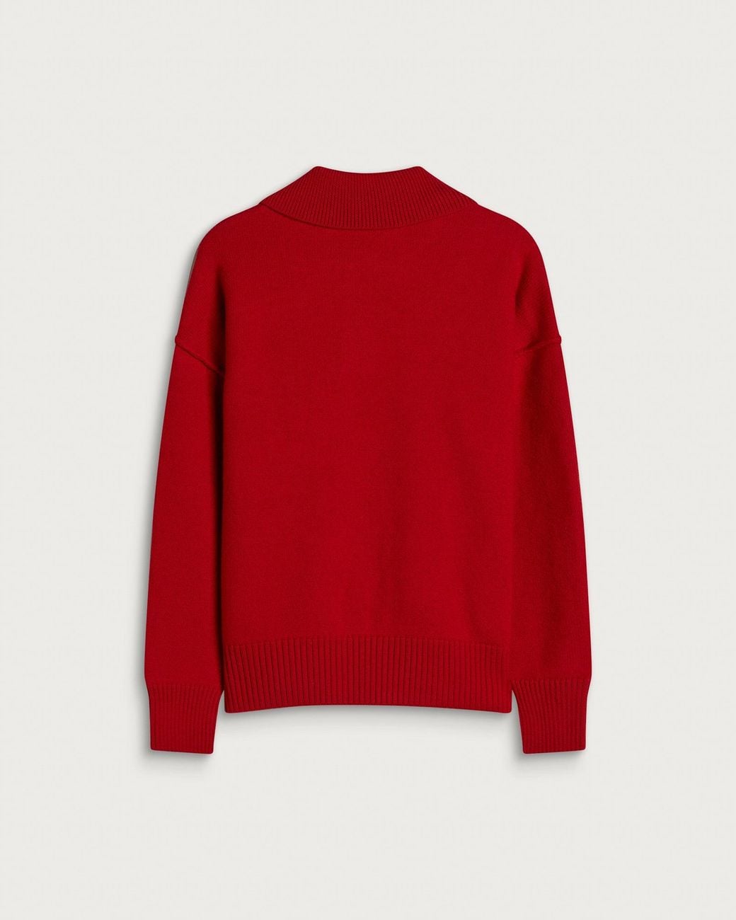 AMI Red Contrasted Adc Polo for men