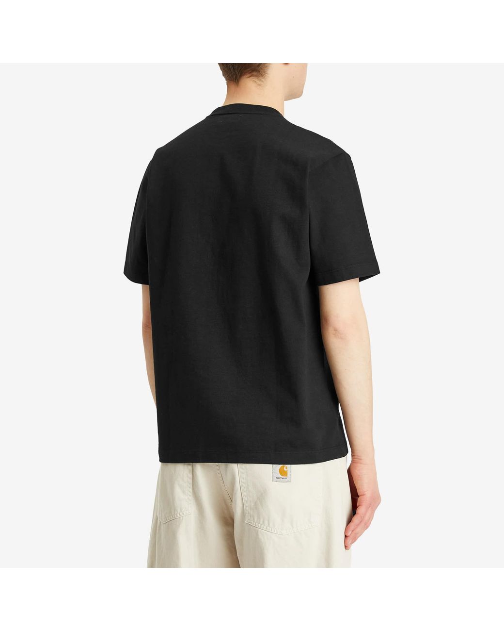 Lady White Co. Black Rugby Heavyweight T-Shirt for men