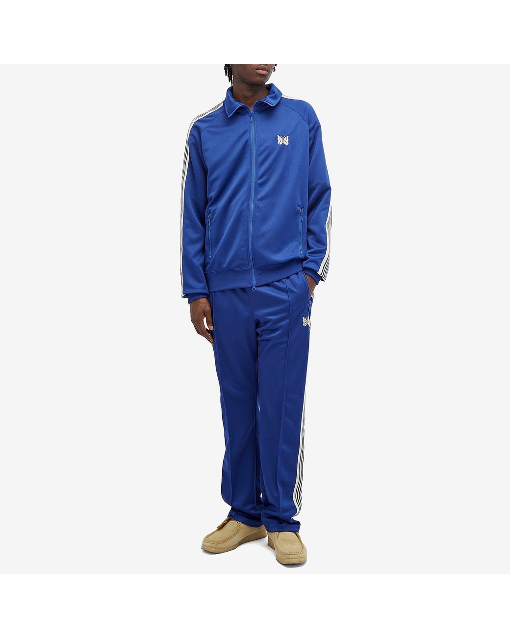 Needles Poly Smooth Track Jacket in Blue for Men | Lyst