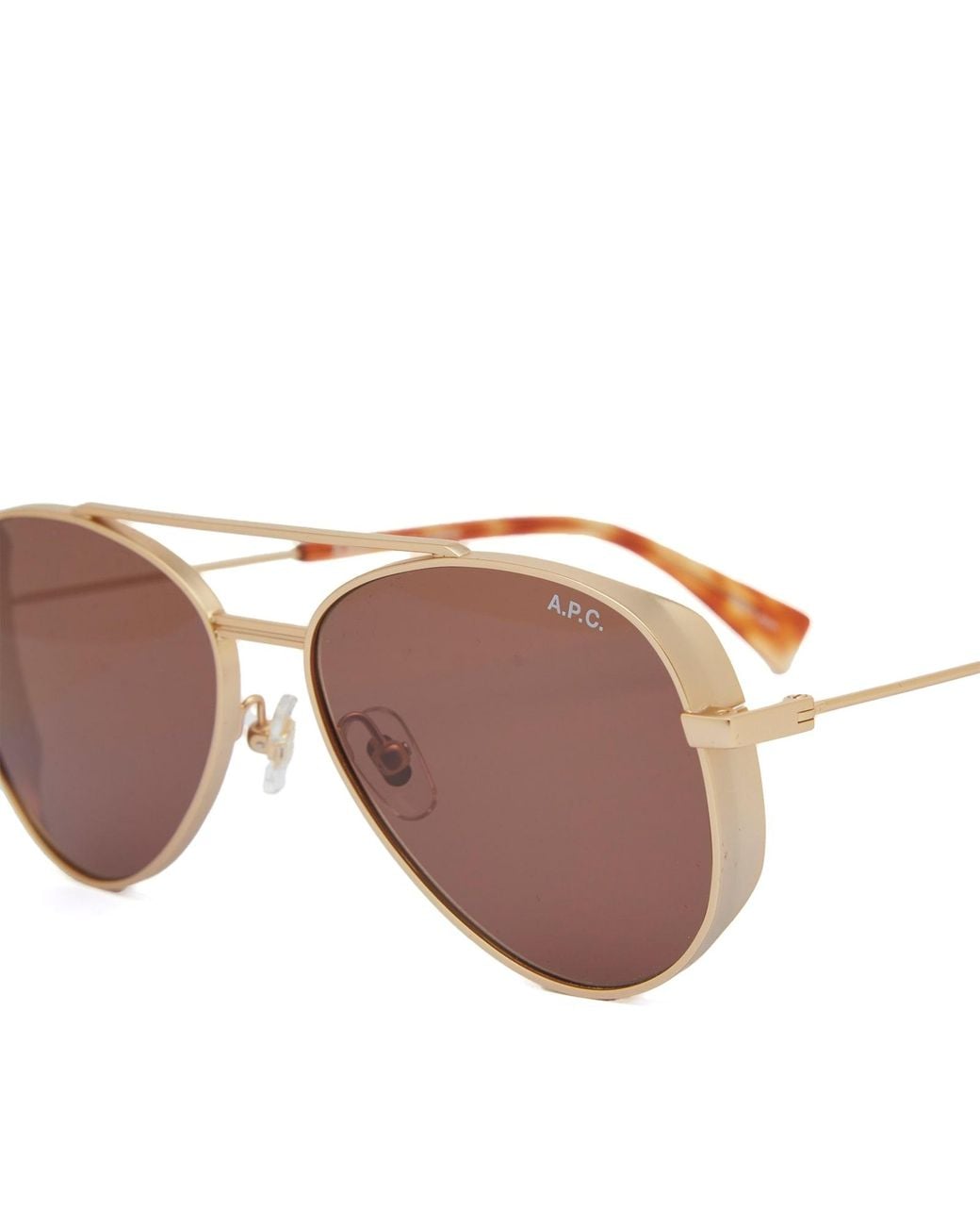 A.P.C. Brown Bill Sunglasses for men
