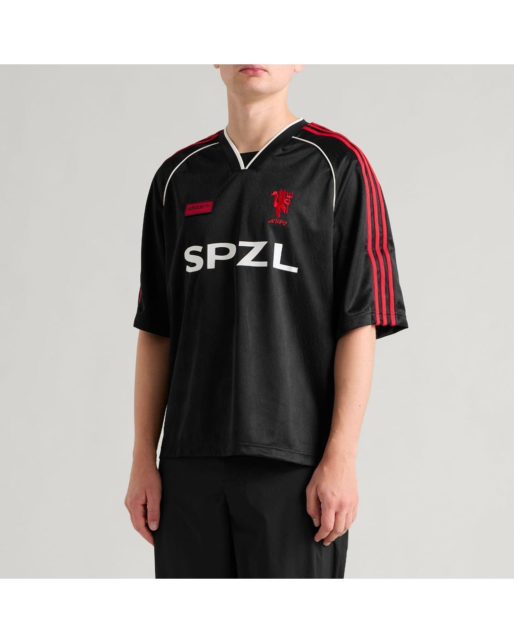 Adidas Black Spezial Manchester United Fc T-Shirt for men