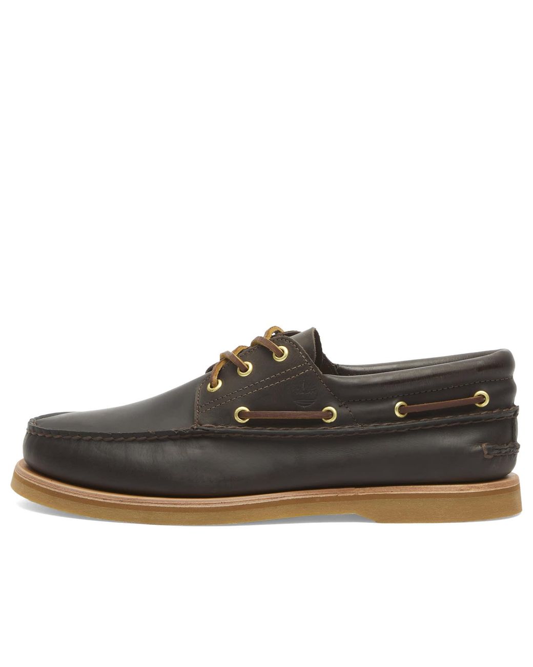 Timberland Brown 3-Eye Boat Shoe for men