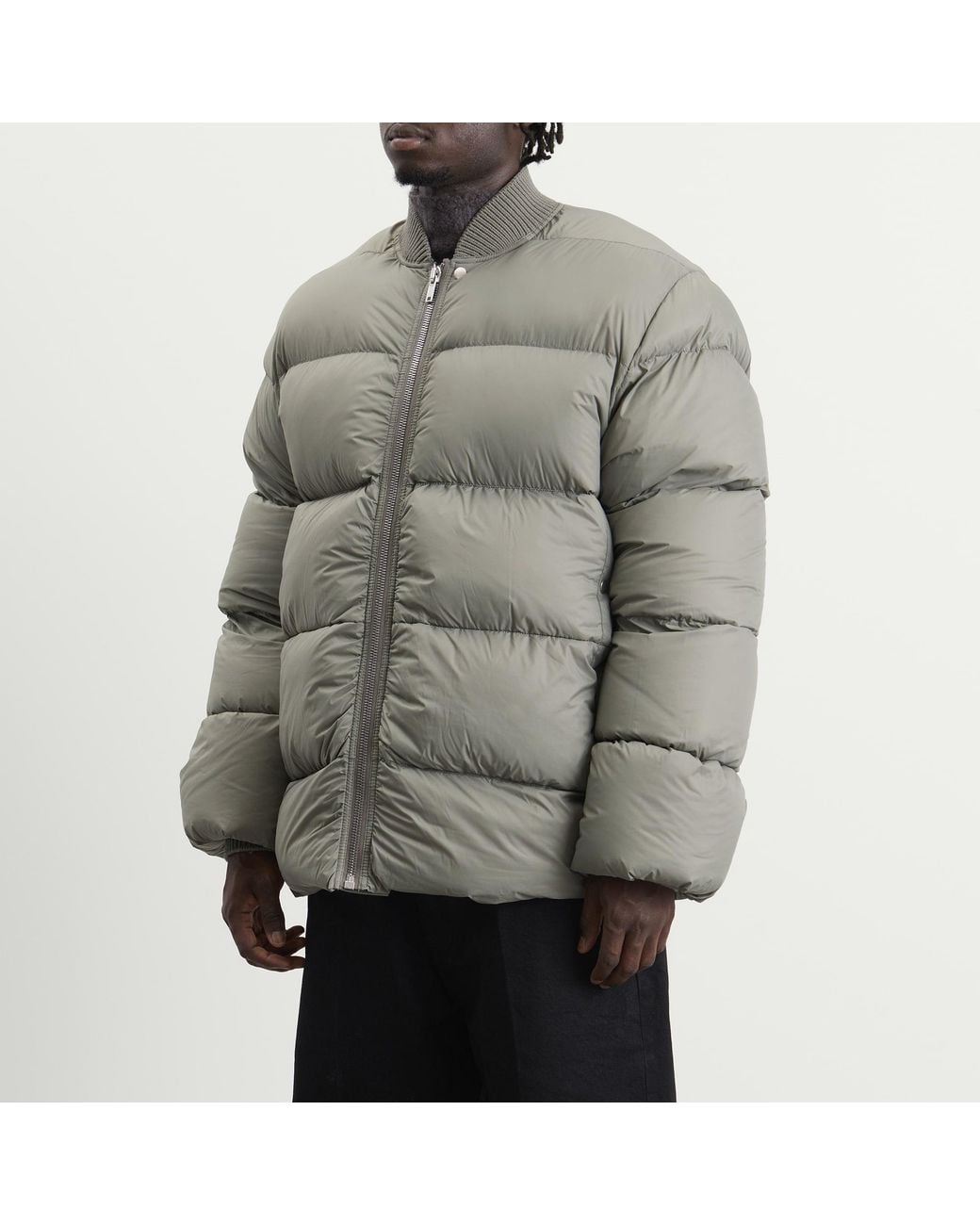 Rick Owens Gray Classic Flight Jacket for men