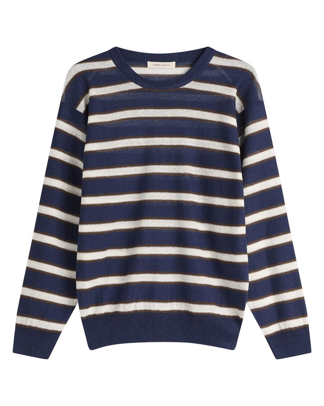 NOTHING WRITTEN Blue Stripe Jumper