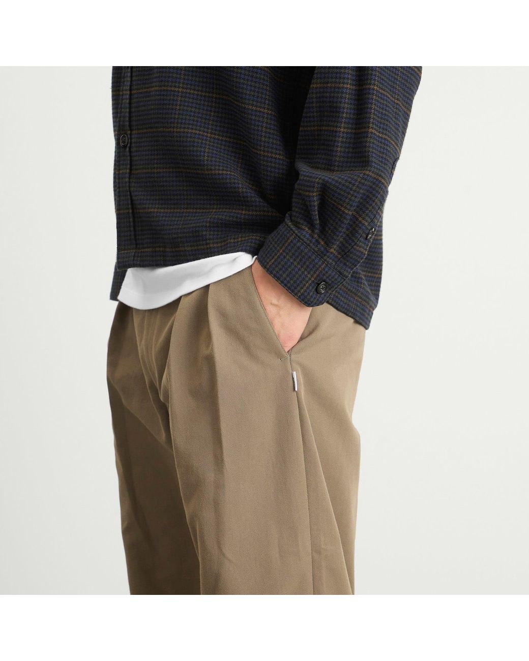 WTAPS Two Tuck Trousers in Brown for Men | Lyst