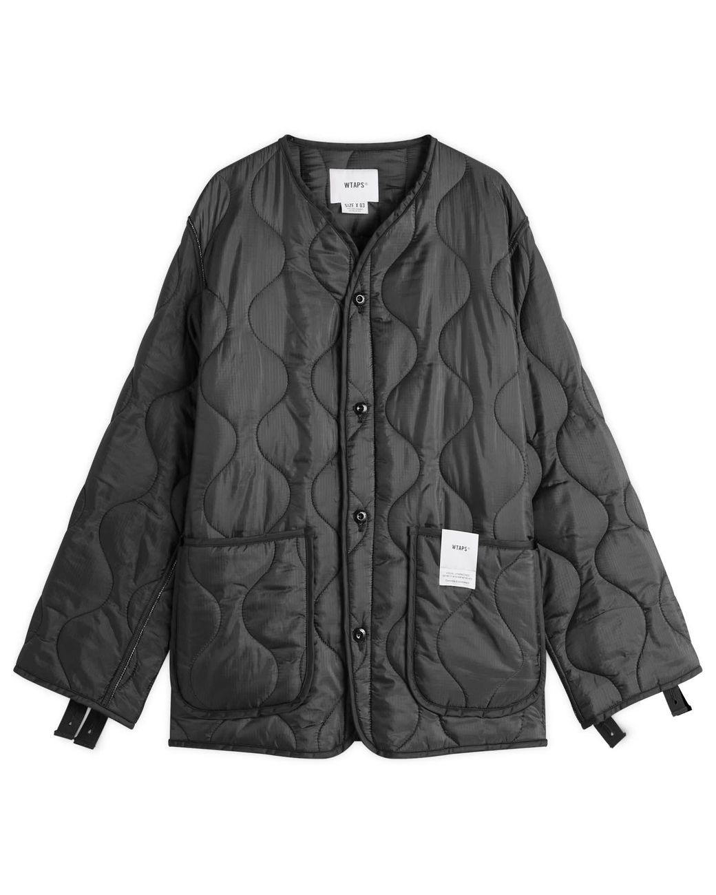 WTAPS Nylon Ripstop Liner Jacket in Black for Men | Lyst