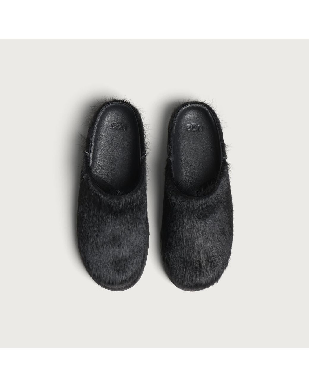 Ugg Black Otzo Calf Hair Clog