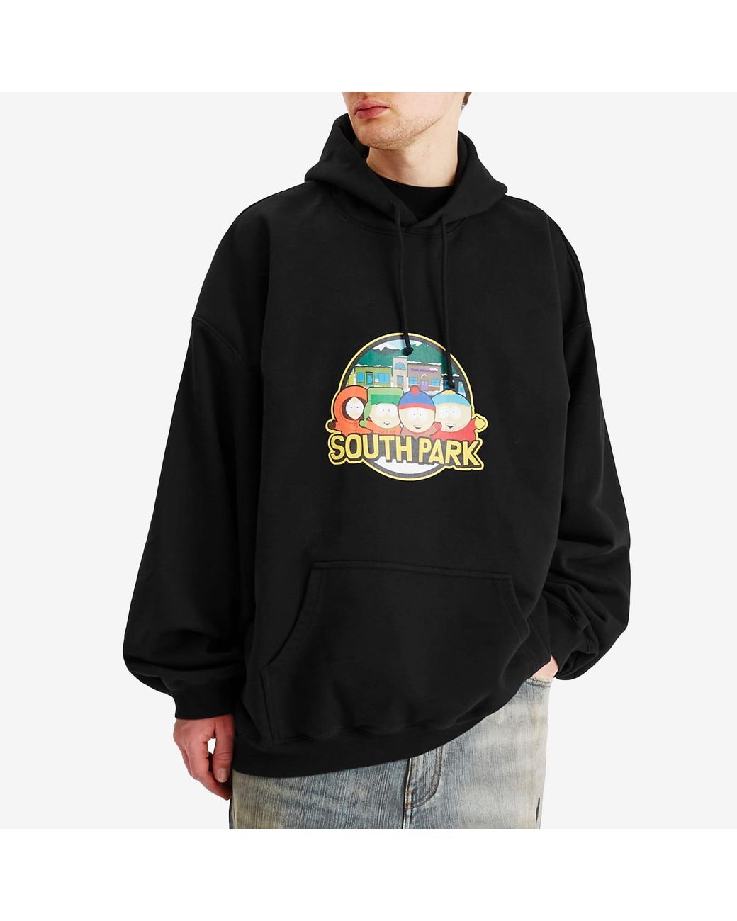 Vetements Southpark Oversized Hoodie in Black for Men | Lyst