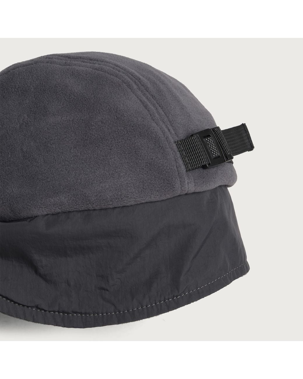 Snow Peak Black Polartec Ear Cuff Cap for men