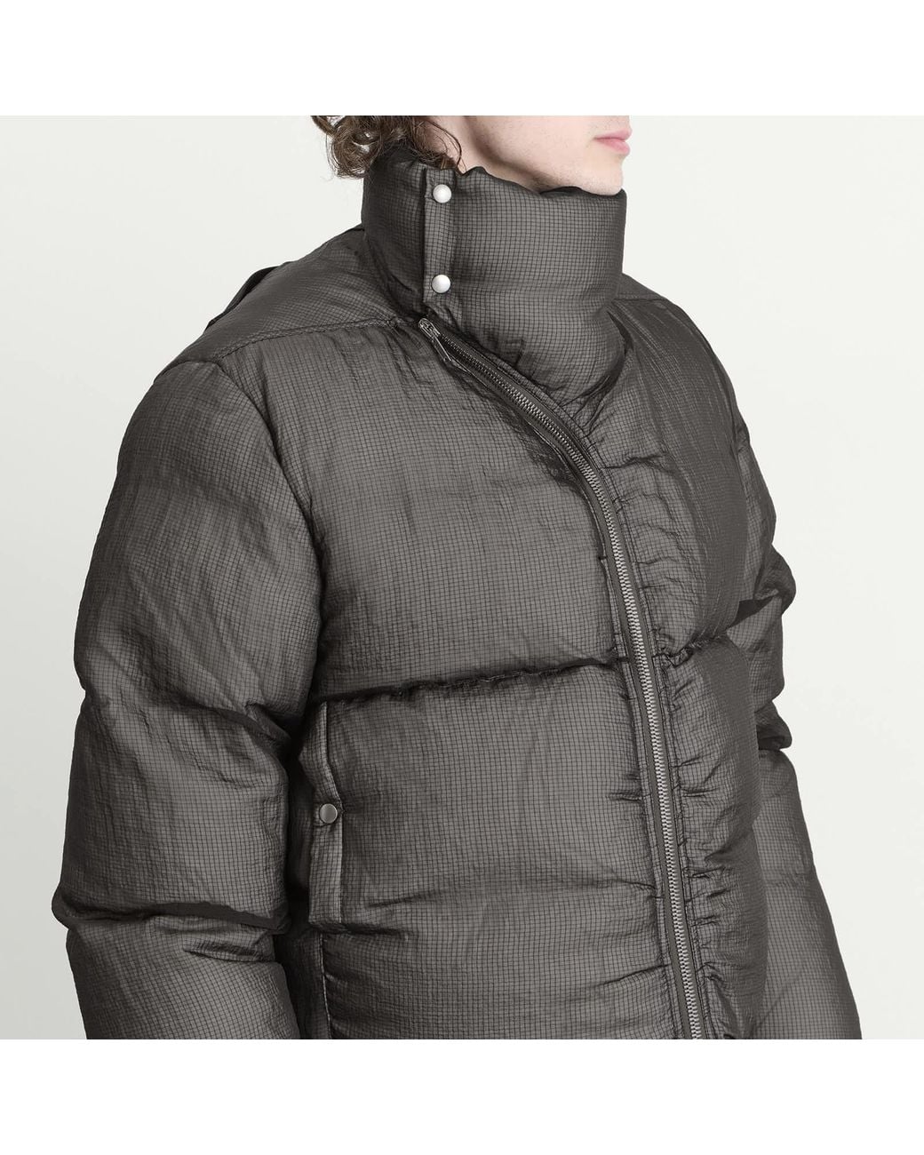 Rick Owens Black Ripstop Turtle Jacket for men