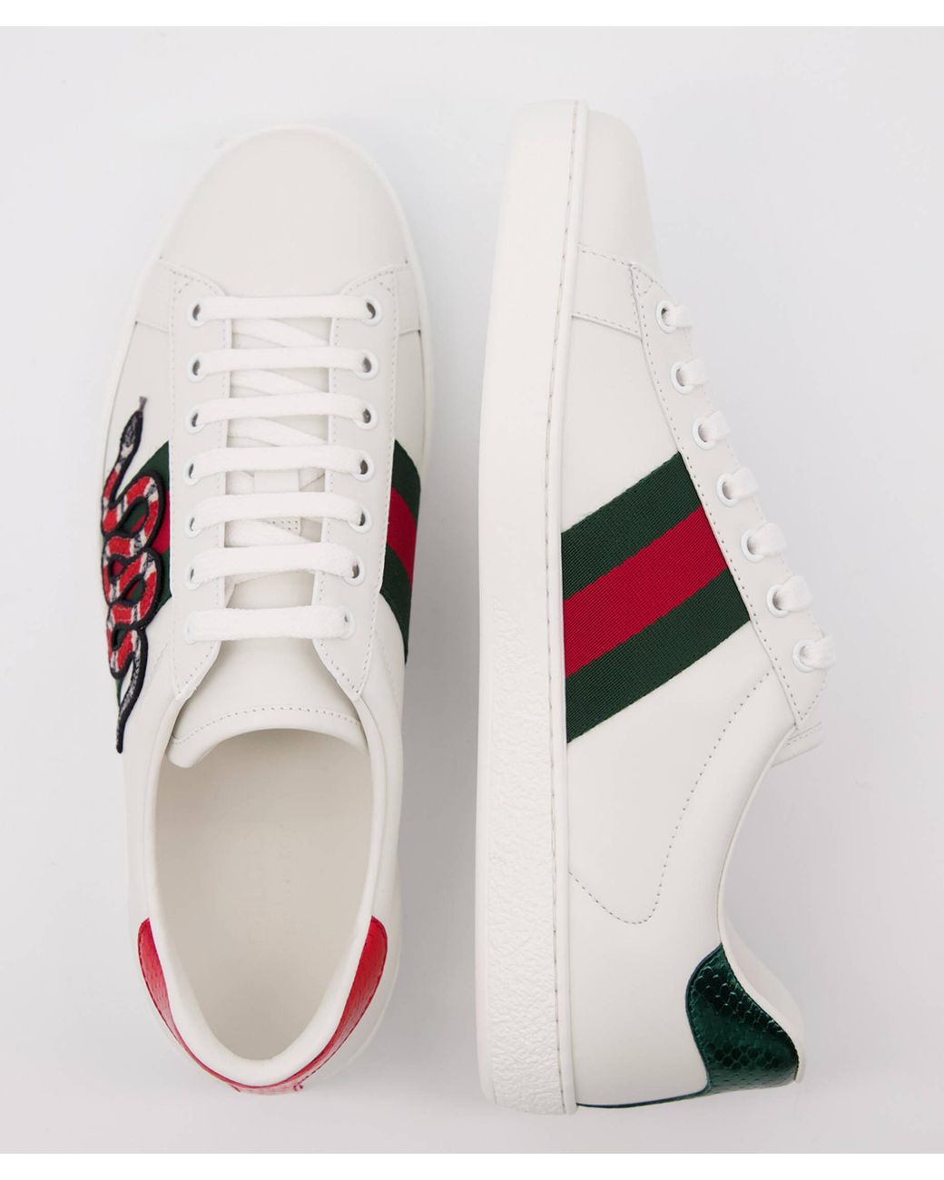 Gucci Leder Sneaker "Ace" in Weiß für Herren - Sparen Sie 62% | Lyst DE