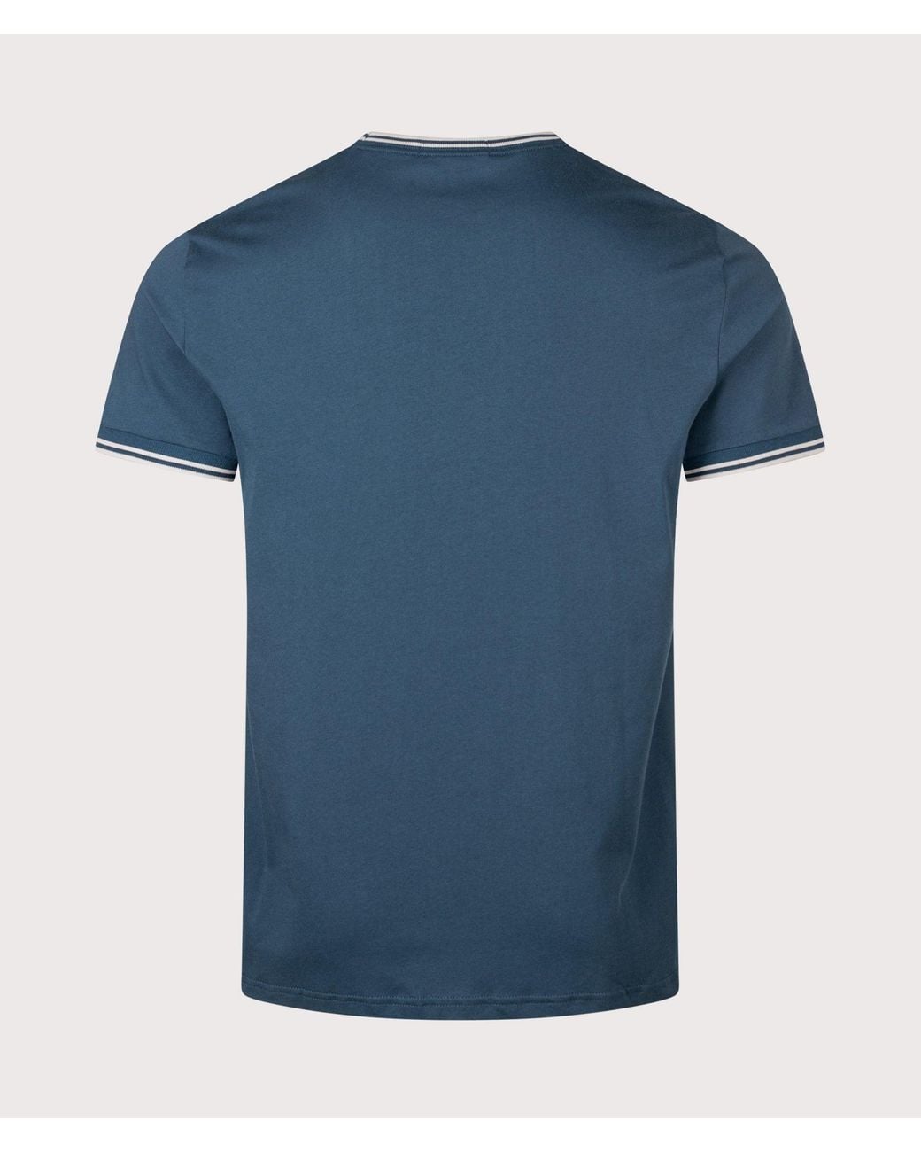 Fred Perry Blue Regular Fit Twin Tipped T-Shirt for men