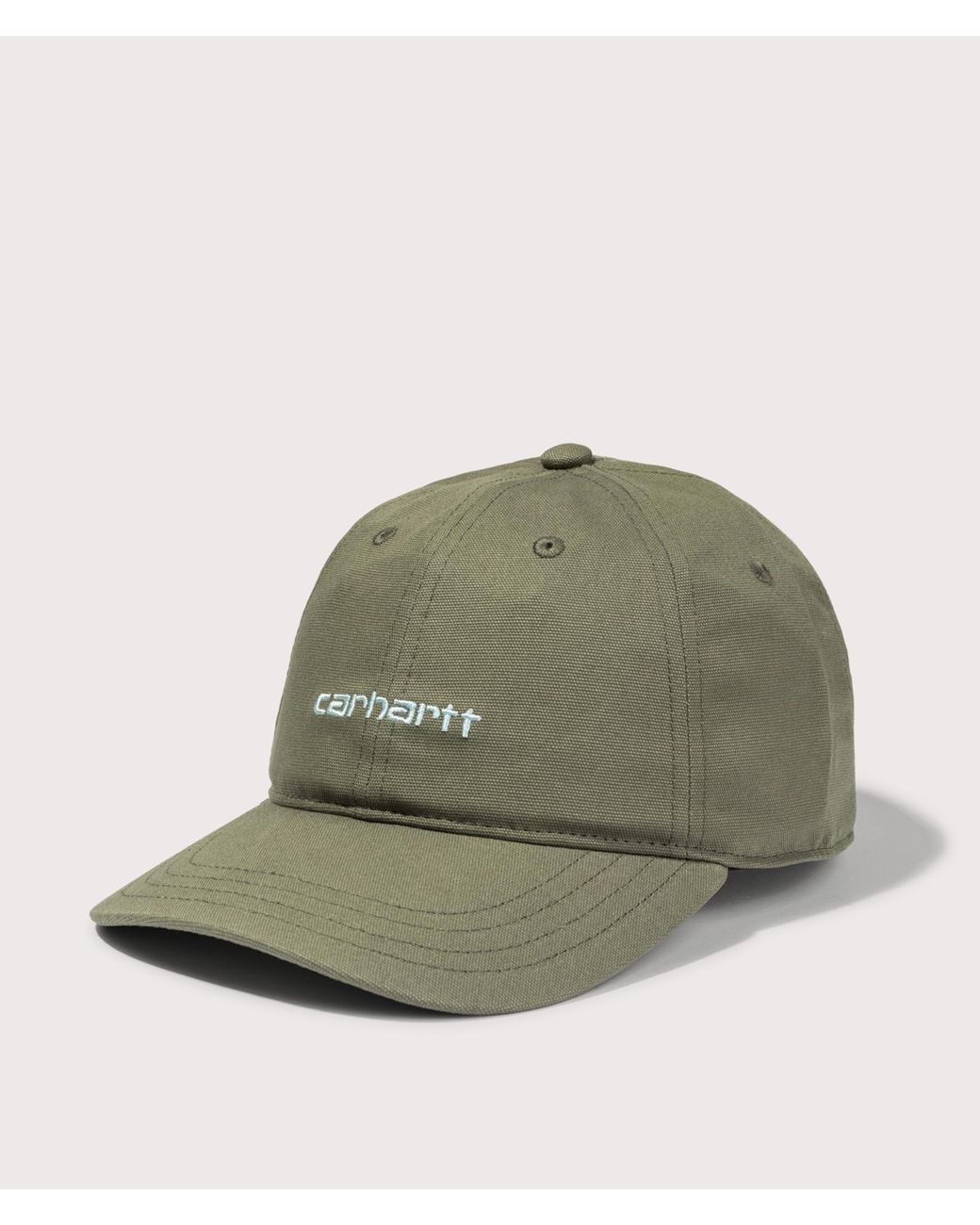 Carhartt Green Canvas Script Cap for men
