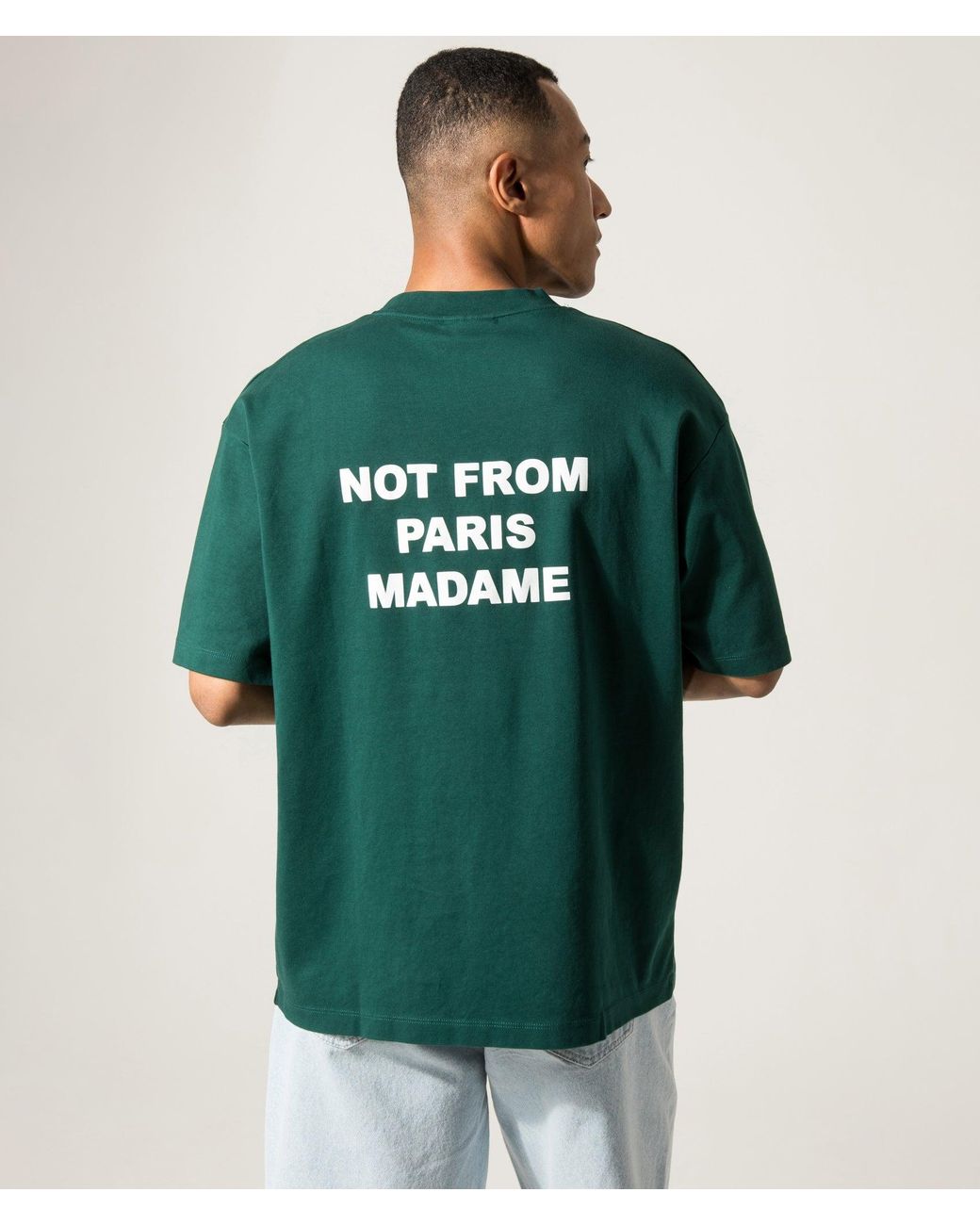 Drole de Monsieur Green Slogan T-Shirt for men