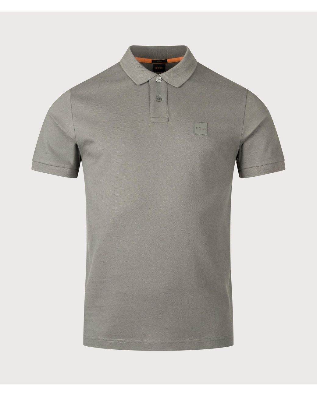 Boss Gray Slim Fit Passenger Polo Shirt for men