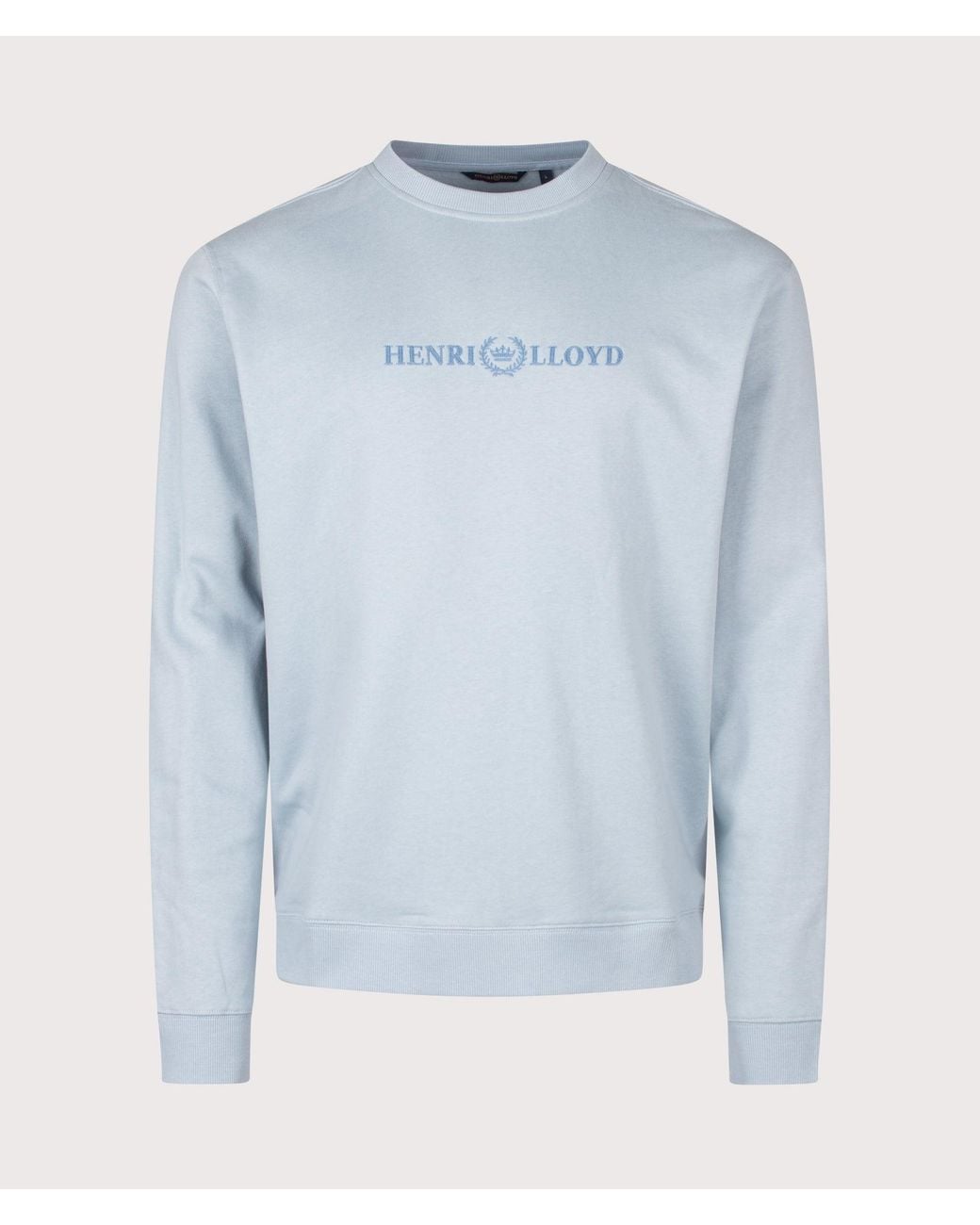 Henri Lloyd Blue Regular Fit Lytham Crew Neck Sweatshirt for men