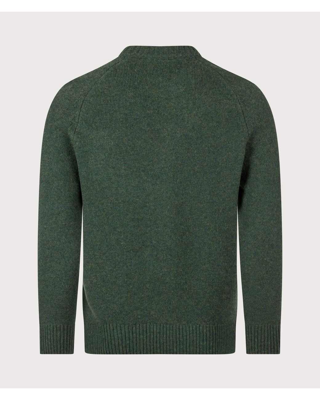 Barbour Green Newtown Crewneck Jumper for men