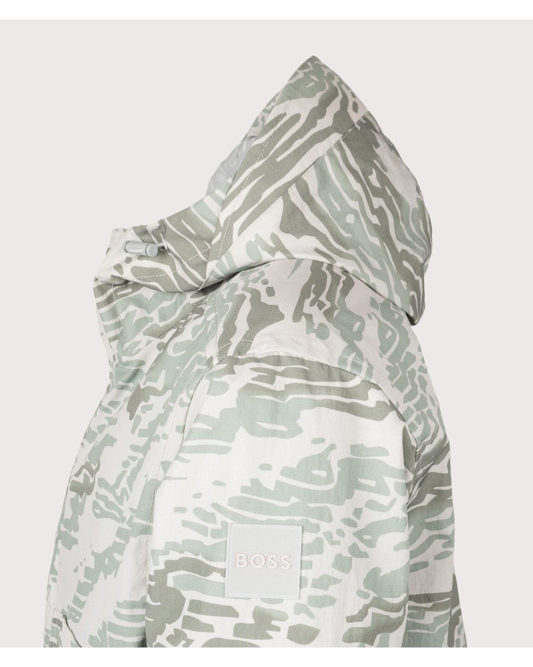 Boss Gray Relaxed Fit Ocombo Coat for men
