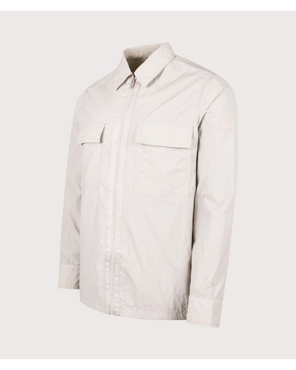 Boss Natural Oversized Lotape Overshirt for men