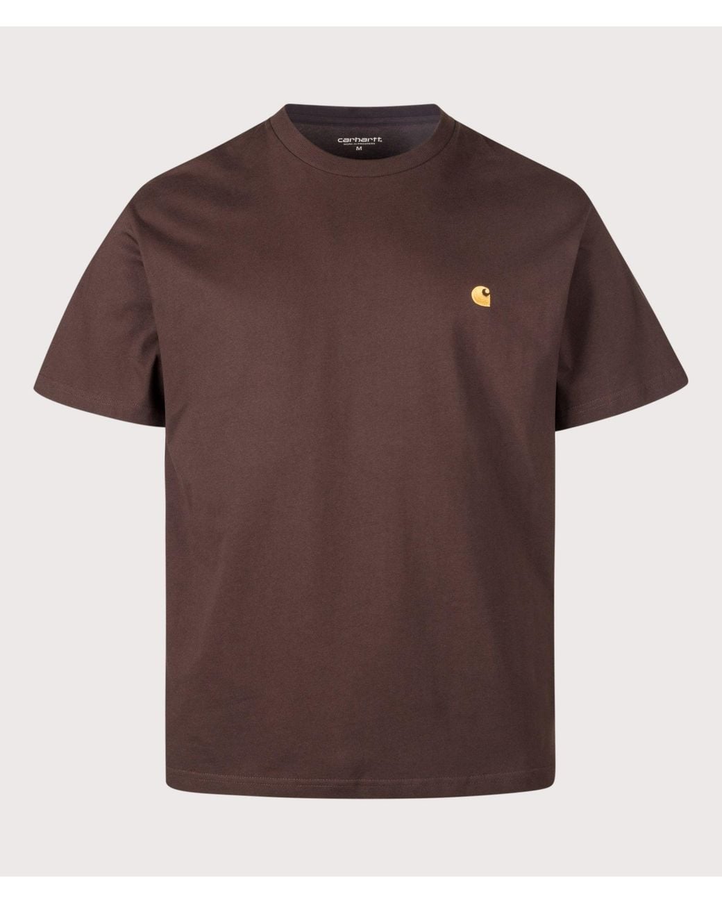 Carhartt Brown Loose Fit Chase T-Shirt for men