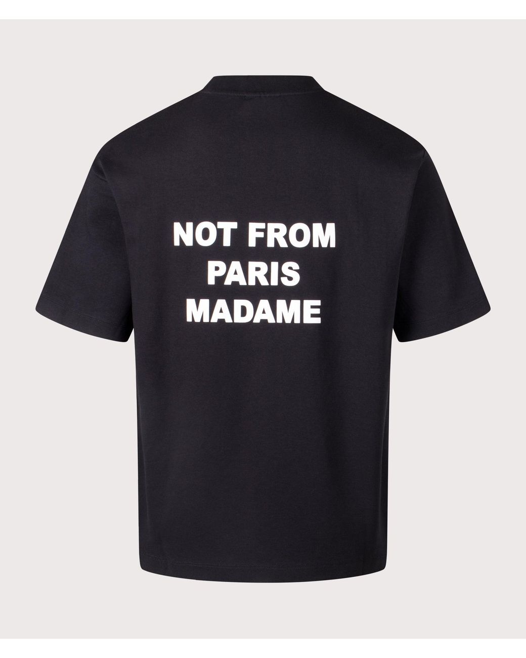 Drole de Monsieur Black Le T-Shirt Slogan for men