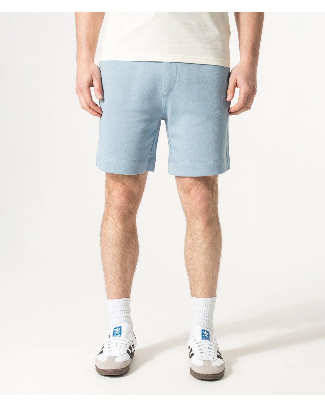 Boss Blue Regular Fit Sewalk Sweat Shorts for men