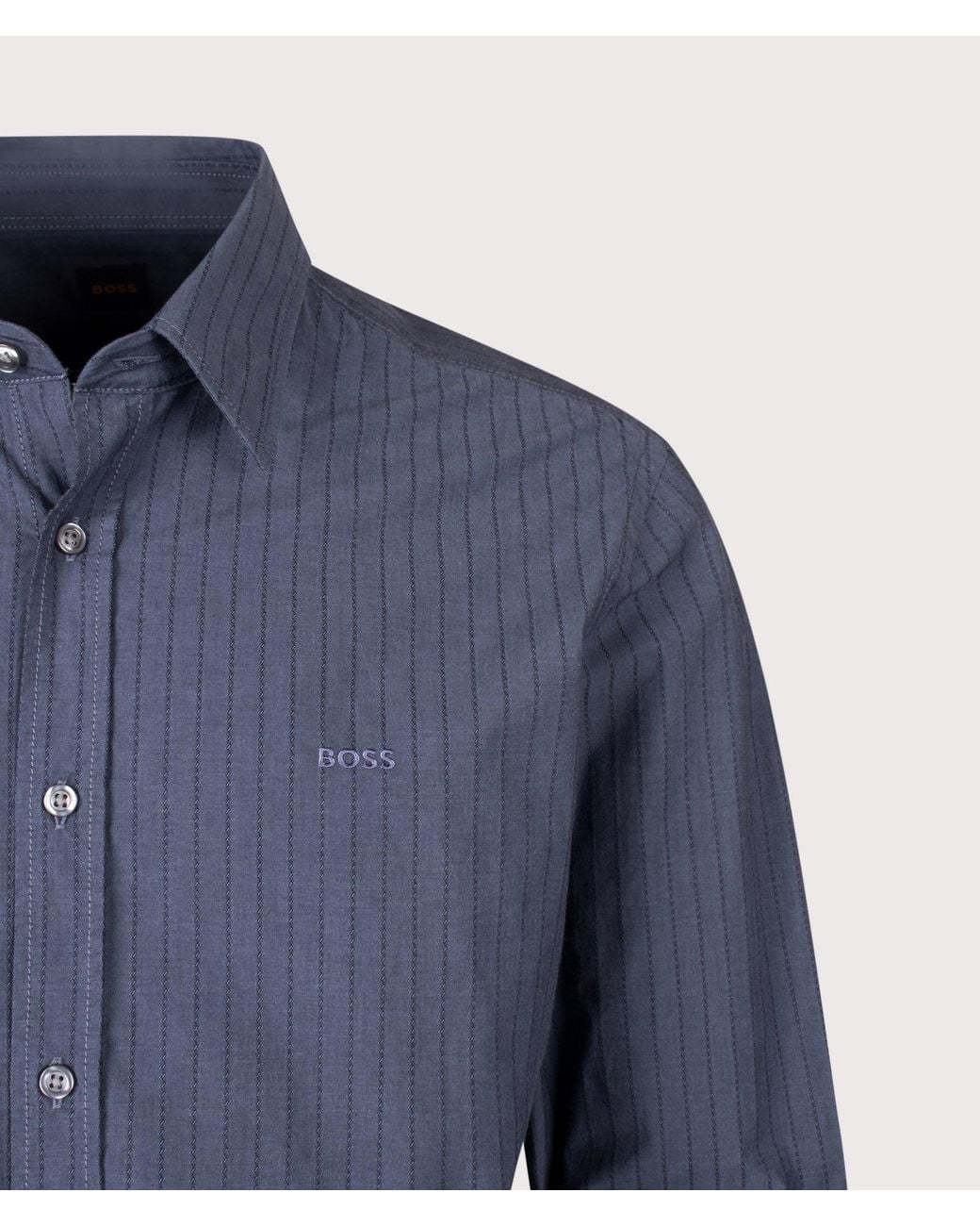 Boss Blue Regular Fit Relegant 6 M Shirt for men