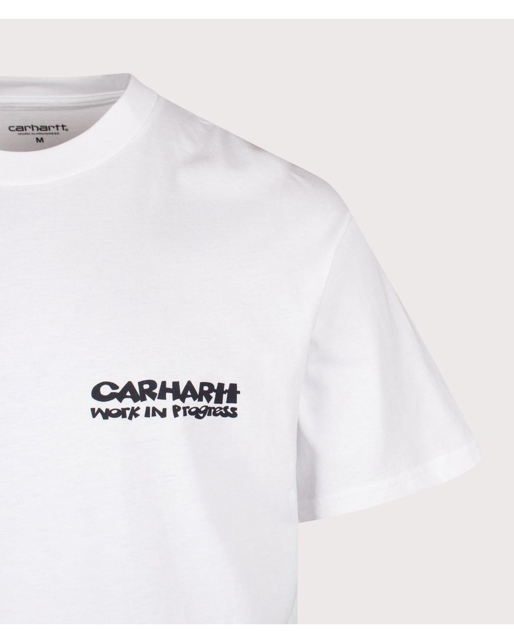 Carhartt White Loose Fit Cubist T-Shirt for men