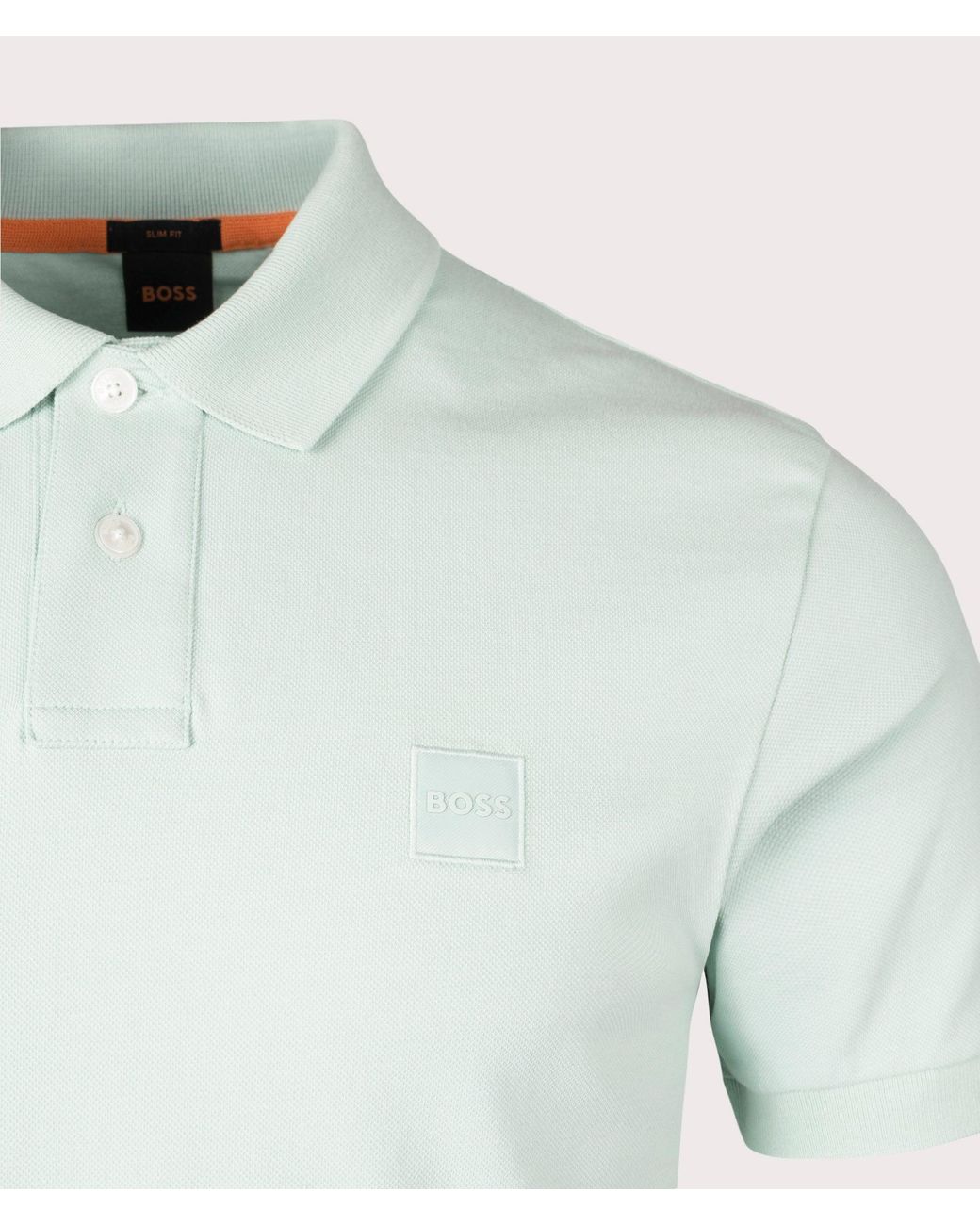 Boss White Slim Fit Passenger Polo Shirt for men