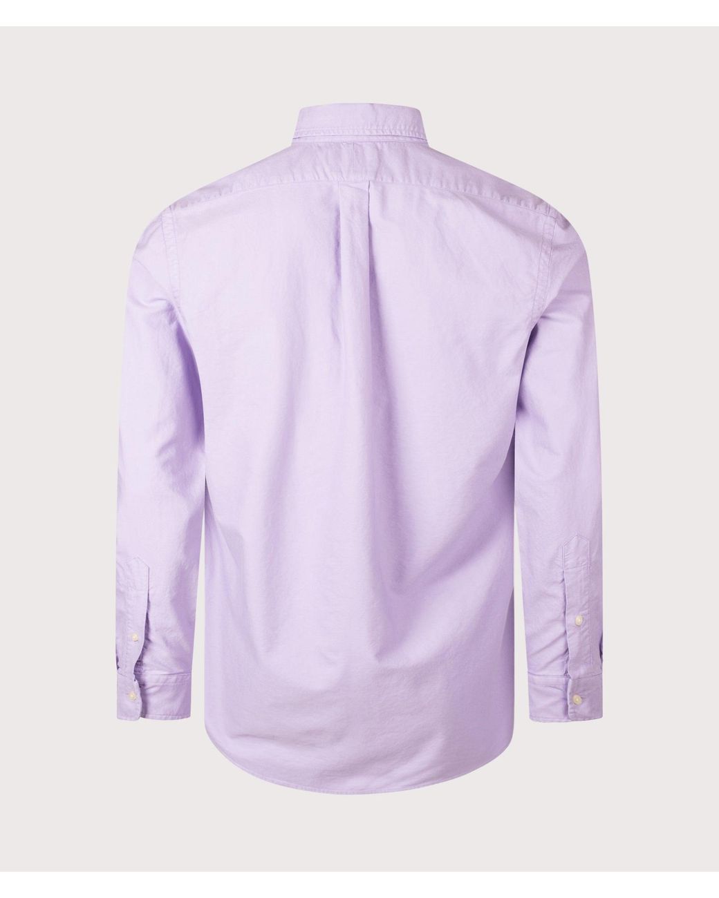 Polo Ralph Lauren Purple Custom Fit Garment-Dyed Oxford Shirt for men