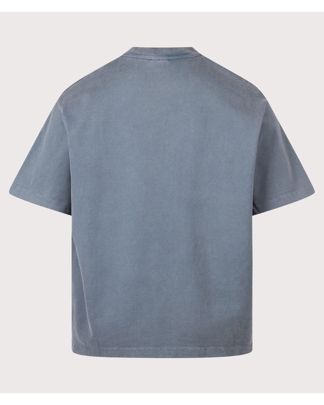 Drole de Monsieur Blue Relaxed Fit Classic Slogan T-Shirt for men