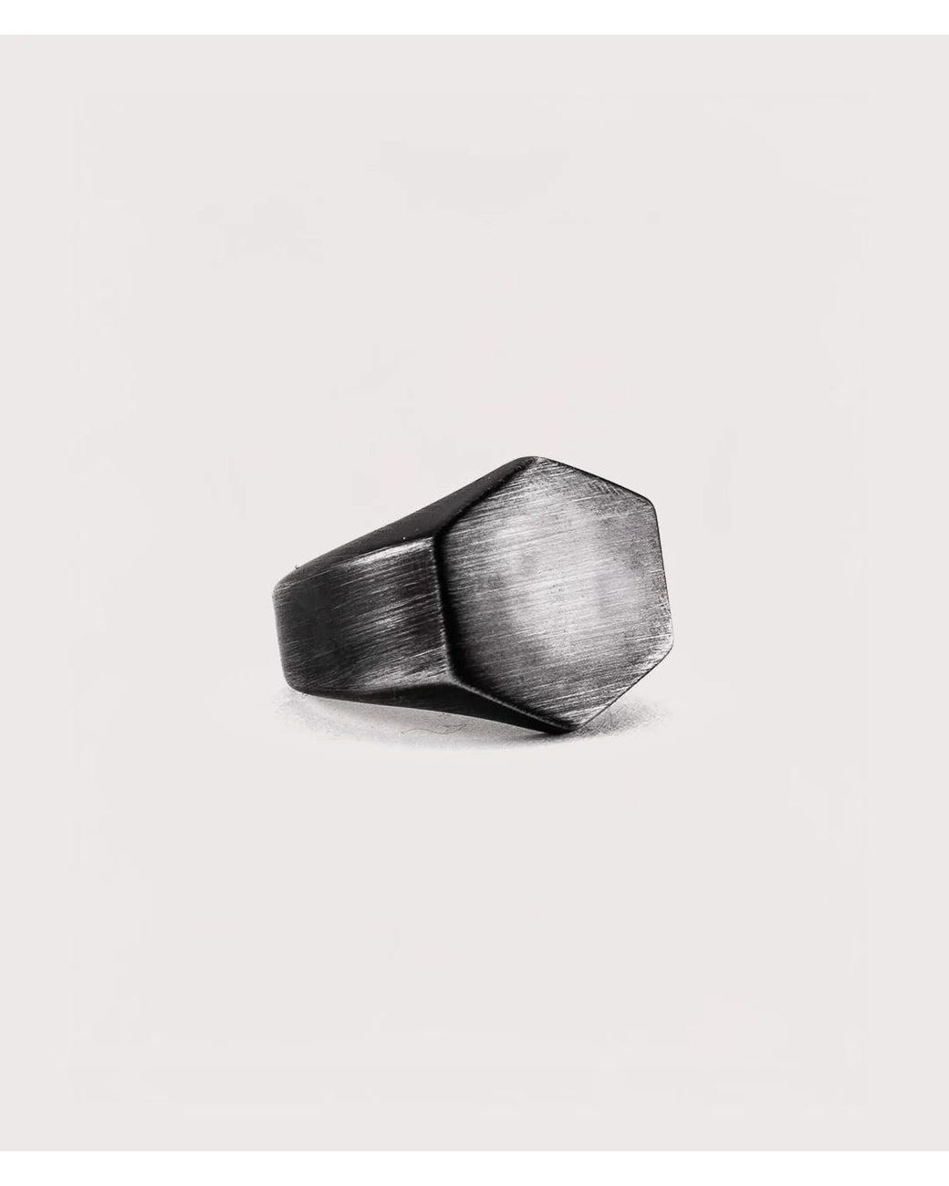 Mysterious Jeweller Black Stainless Steel Signet Ring for men