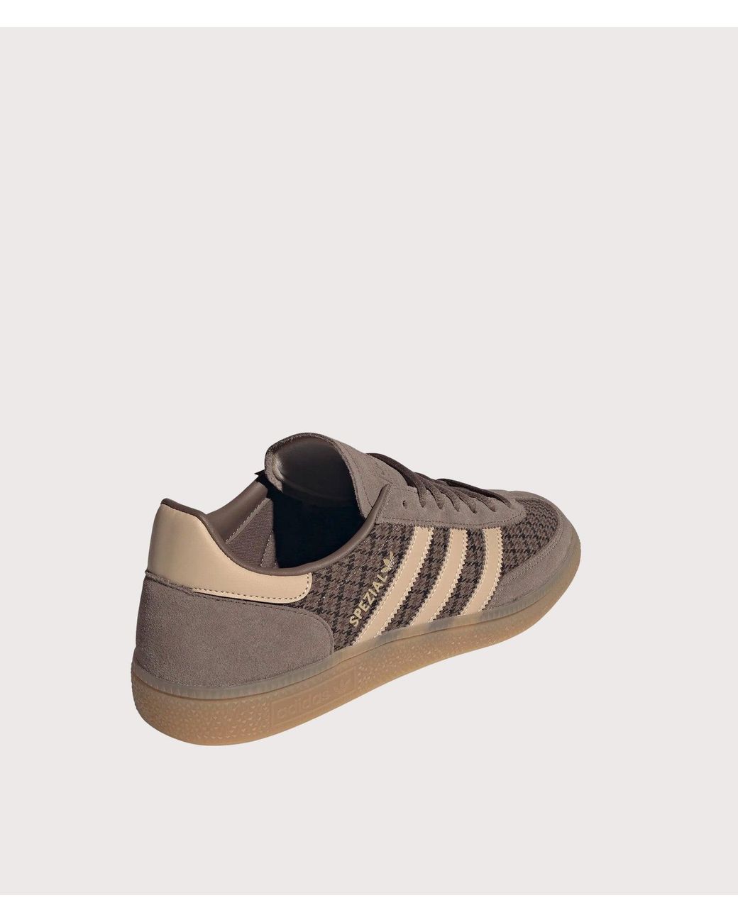 Adidas Originals Brown Houndstooth Handball Spezial Trainers for men