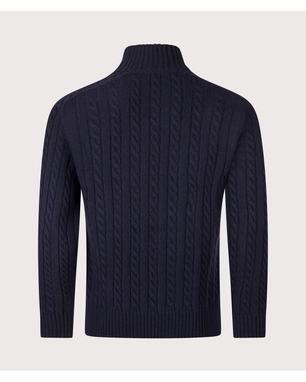 Belstaff Blue Regular Fit Westport Quarter Zip Jumper for men