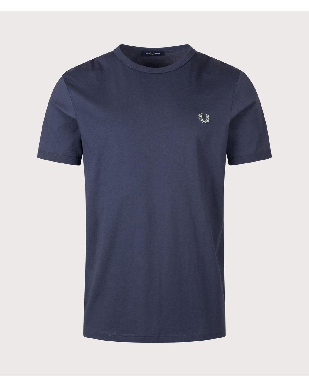 Fred Perry Blue Regular Fit Ringer T-Shirt for men