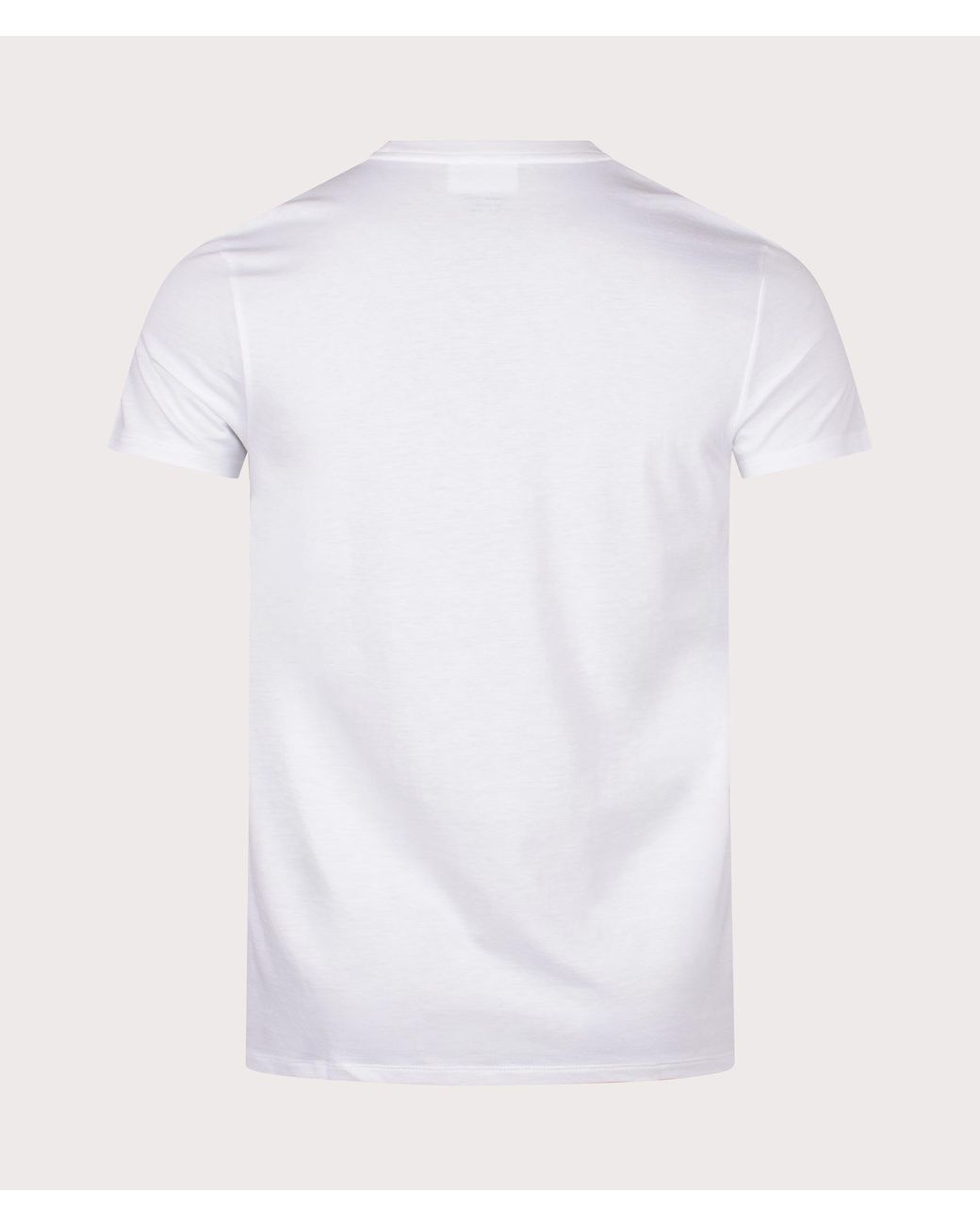 Lacoste White Pima Cotton Croc Logo T-shirt for men