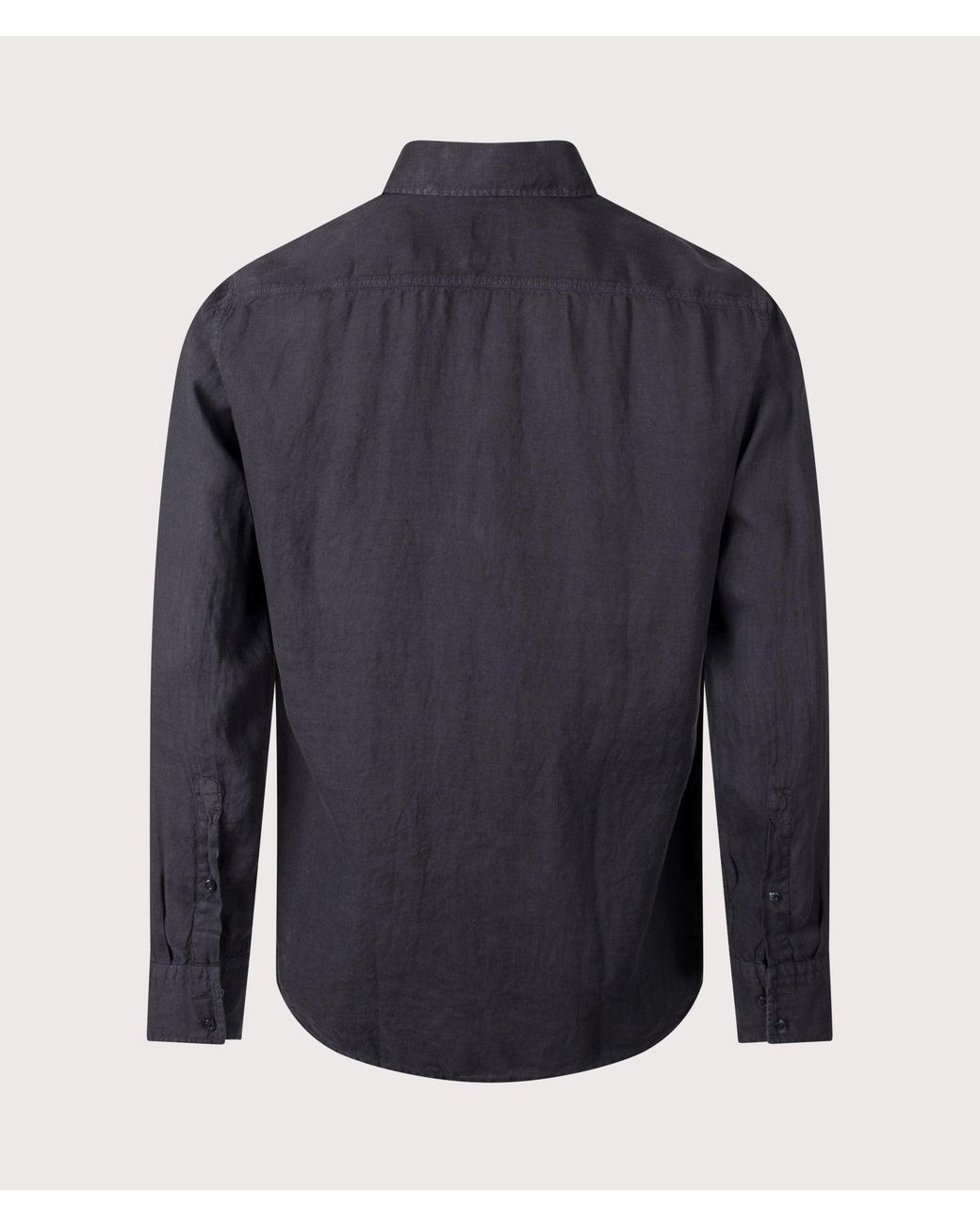 Boss Blue Regular Fit Linen Shirt for men