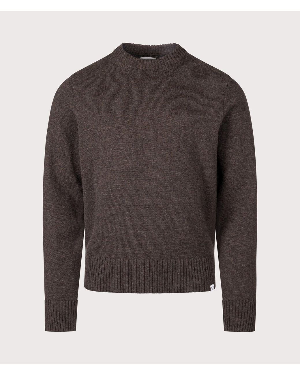 Norse Projects Gray Stensmark Merino Lambswool Knit Jumper for men
