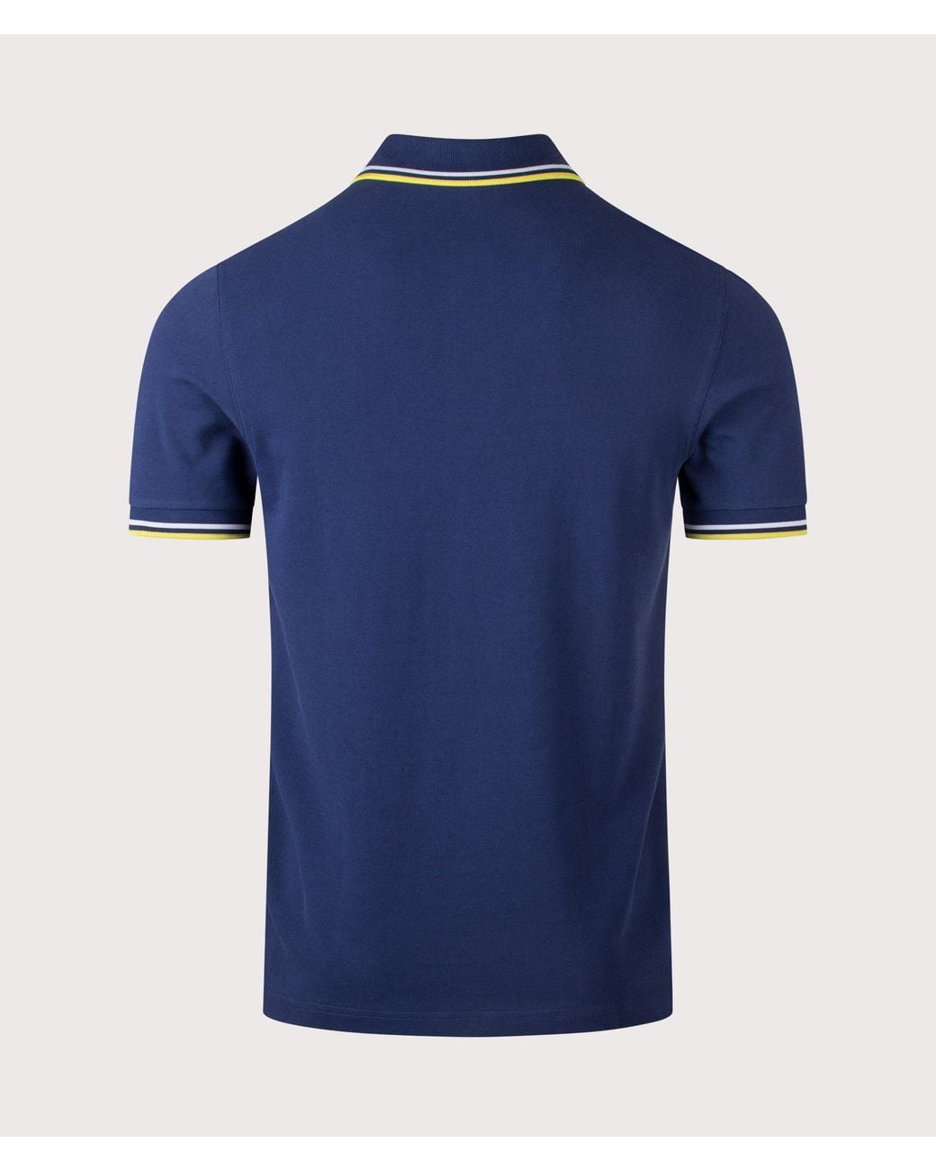 Fred Perry Blue Regular Fit Twin Tipped Polo Shirt for men