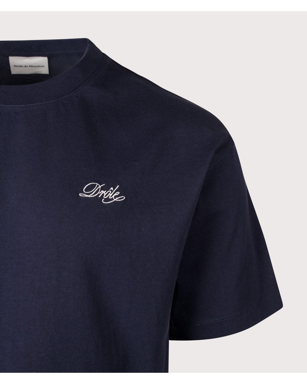 Drole de Monsieur Blue Relaxed Fit Drôle Belissima T-Shirt for men