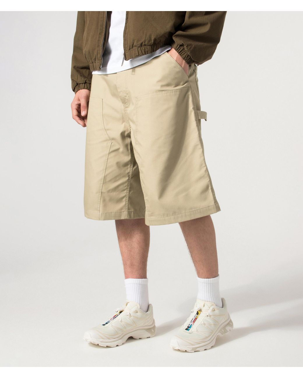 Carhartt Natural Loose Fit Postal Double Knee Shorts for men