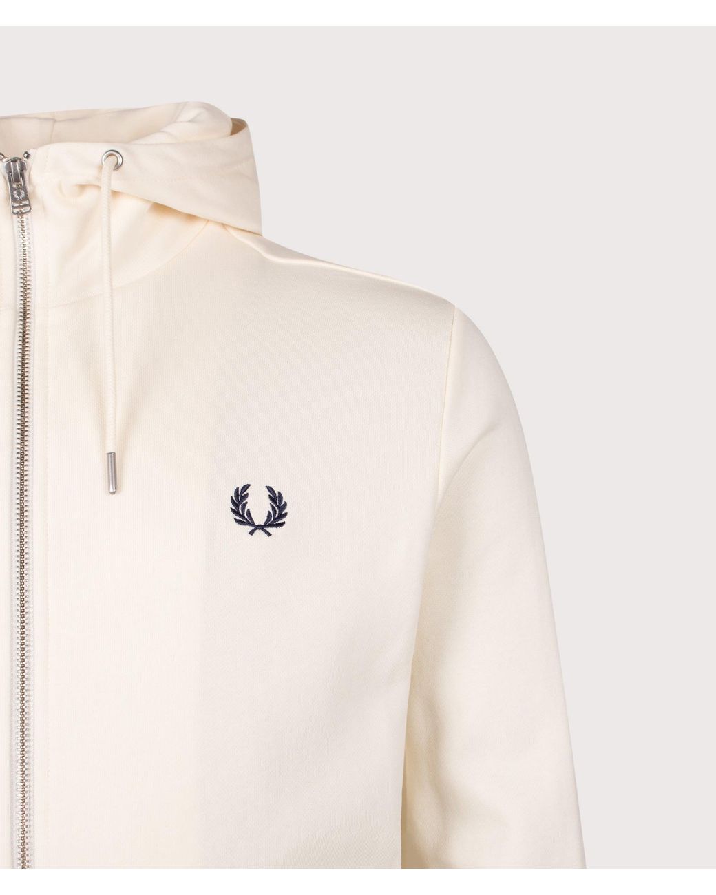 Fred Perry Natural Regular Fit Zip Through Hoodie for men