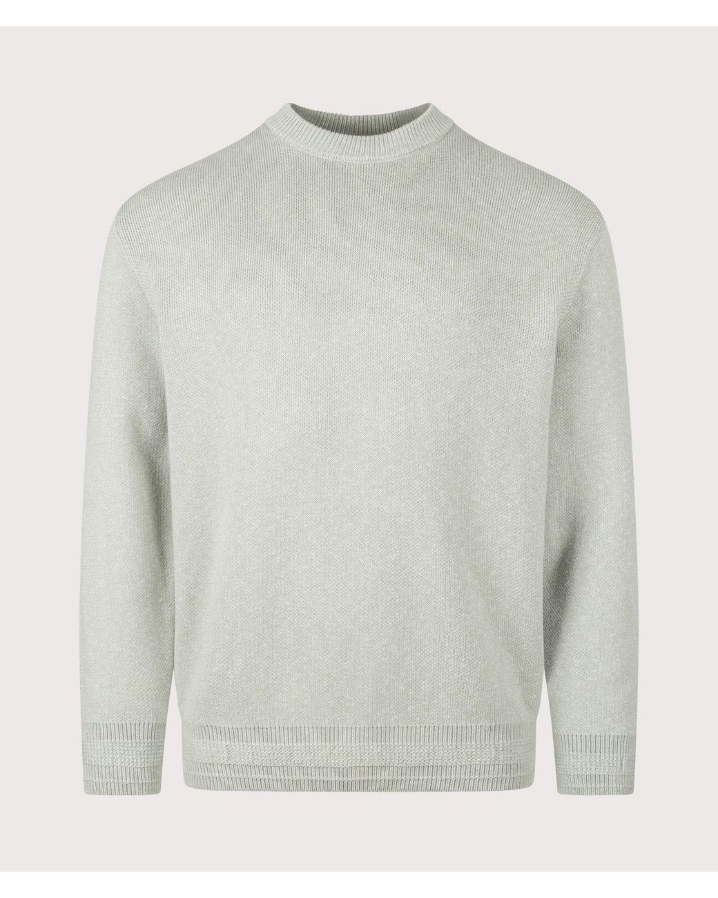 Boss Gray Regular Fit Kokoage Knitted Jumper for men